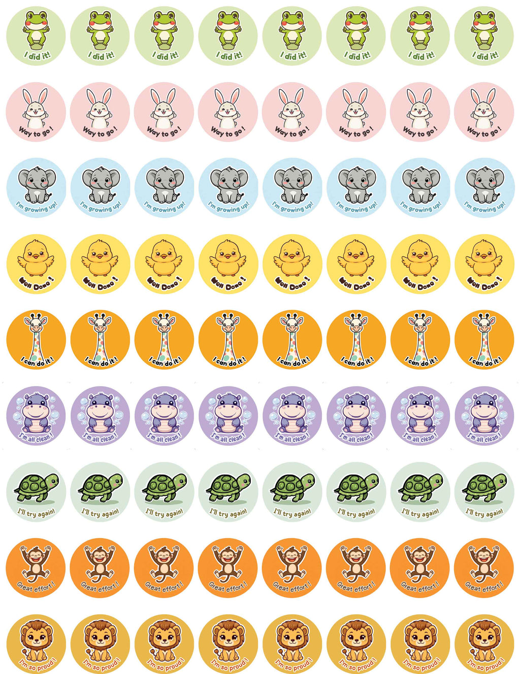 Mes Petites Victoires — Autocollants d’affirmation (ENG)