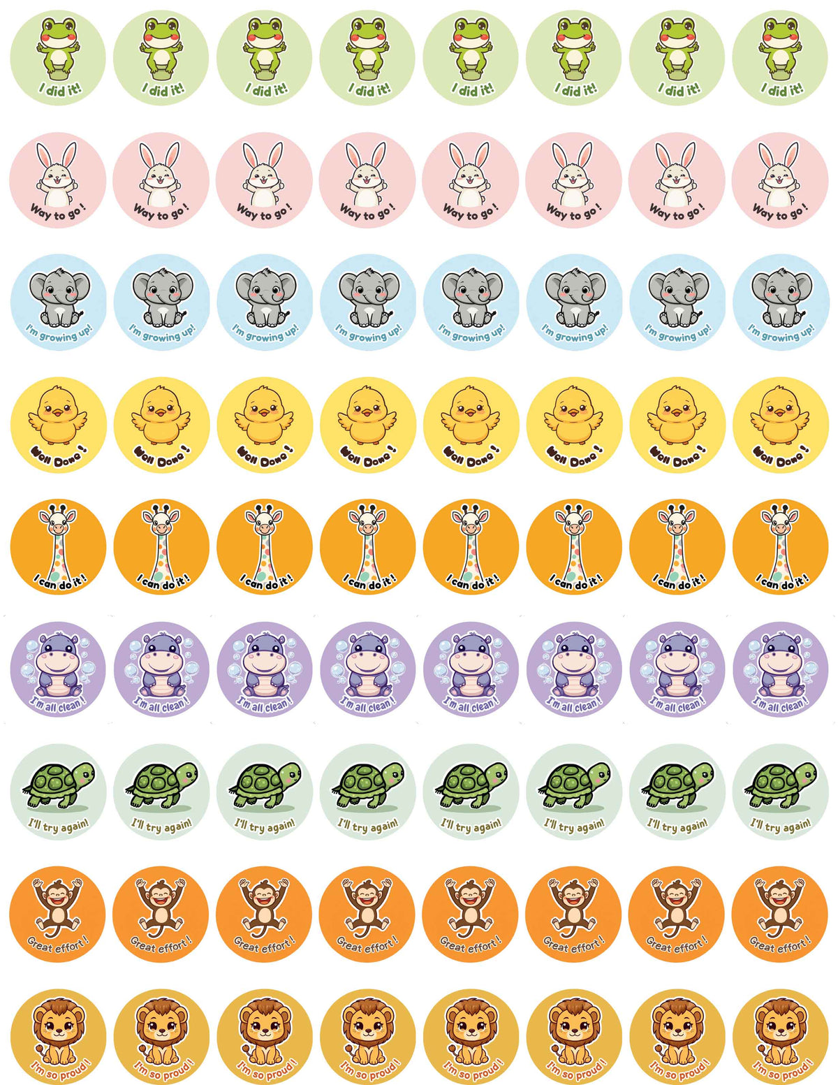 Mes Petites Victoires — Autocollants d’affirmation (ENG)