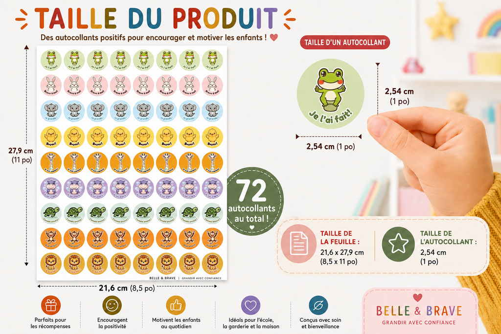 Mes Petites Victoires — Autocollants d’affirmation (FR)